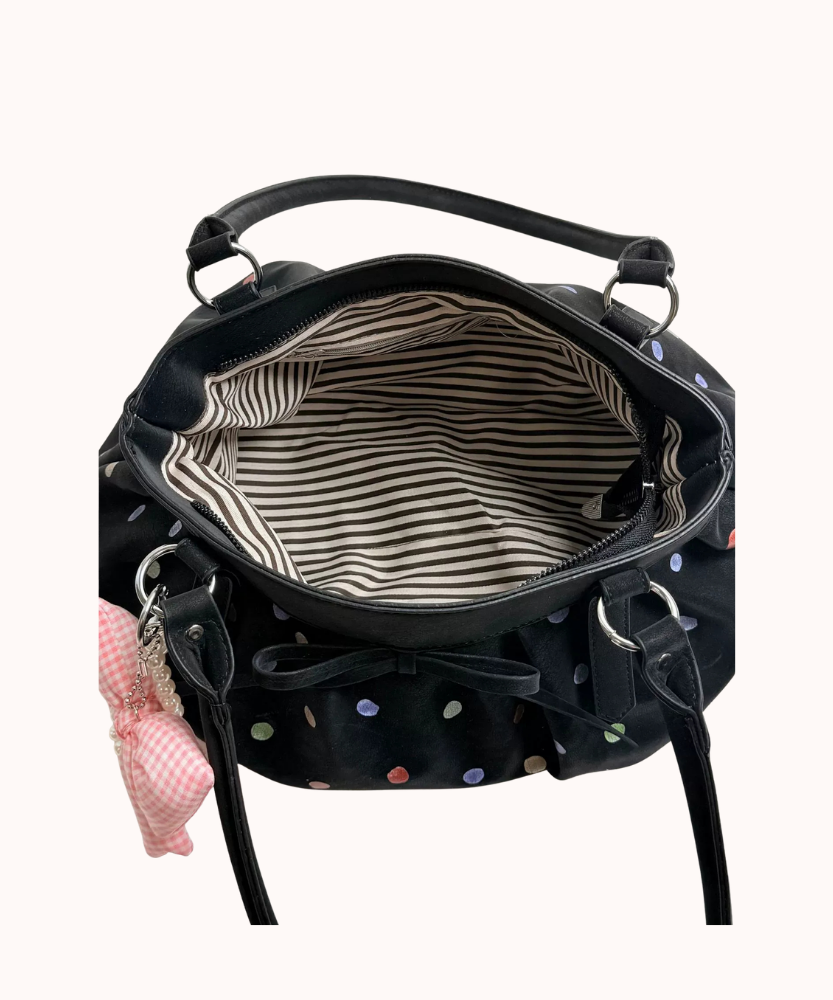 Caspina Polka Dot Shoulder Bag
