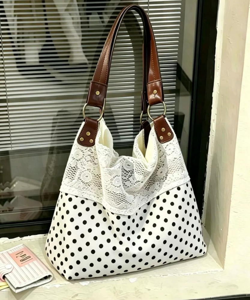Nivoria Polka Dot Shoulder Bag
