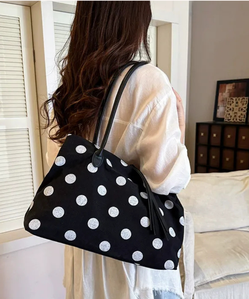 Perlina Polka Dot Tote Bag
