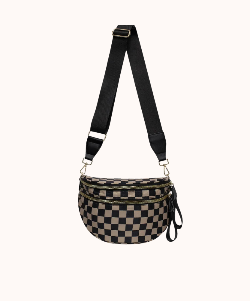 Valla Checkered Crossbody Bag