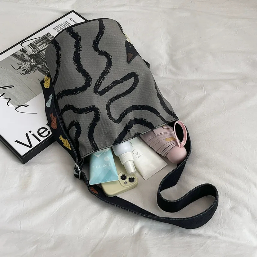 Bérénice Printed Bucket Bag