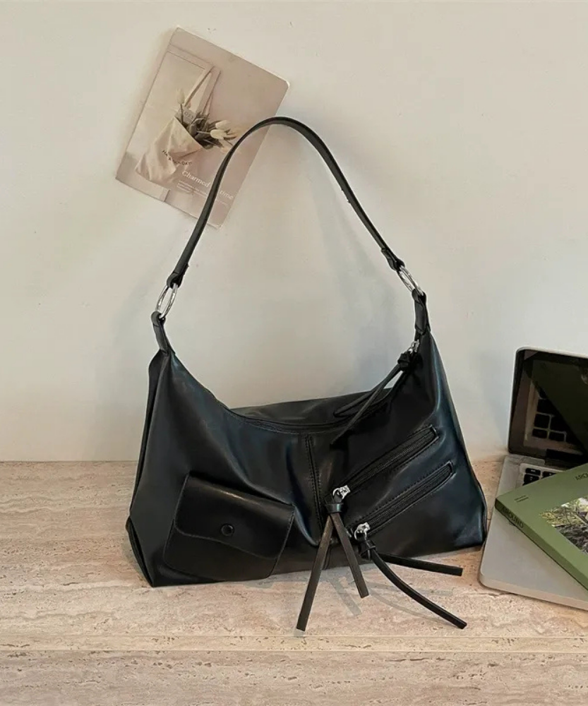 Tazielle Zip Pocket Shoulder Bag