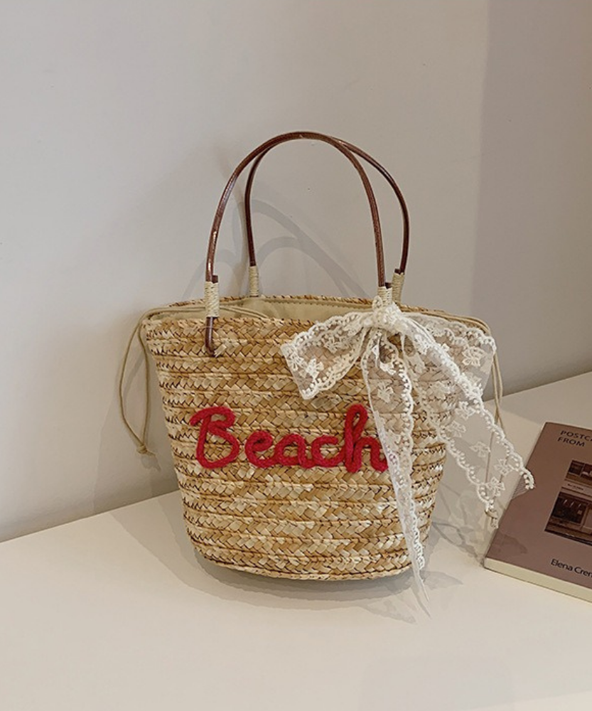 Marcelline Woven Mini Tote Bag