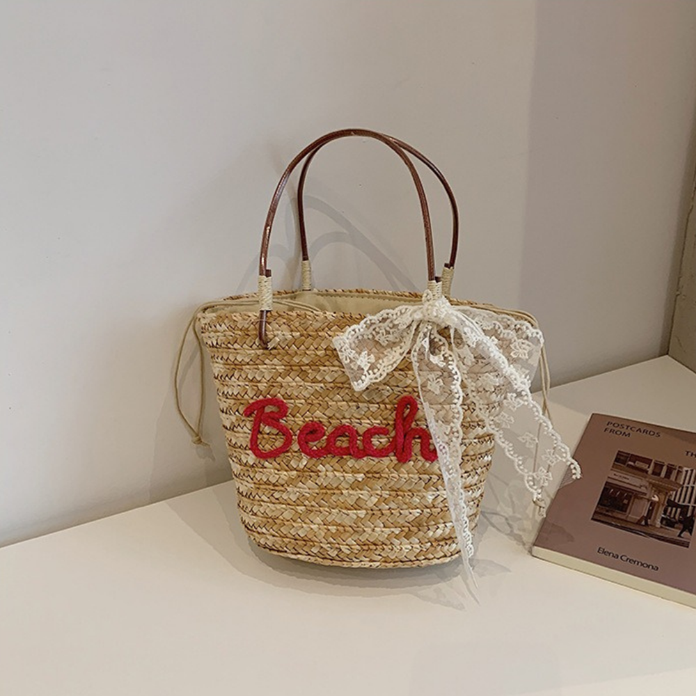 Marcelline Woven Mini Tote Bag