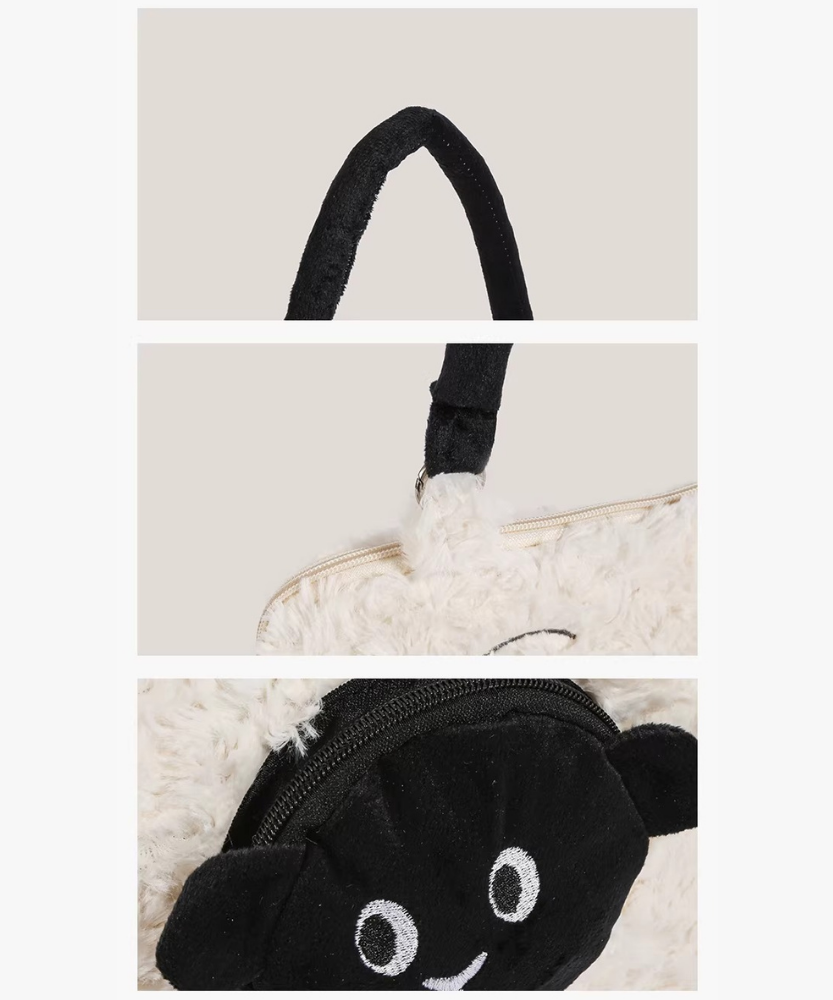 Mielune Plush Sheep Shoulder Bag