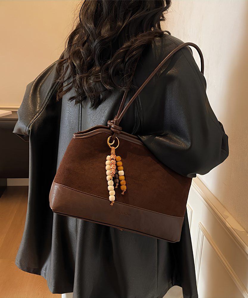Zeref Textured Shoulder Bag