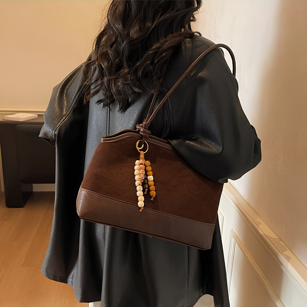 Zeref Textured Shoulder Bag