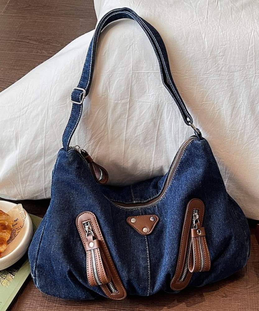 Indara Denim Shoulder Bag