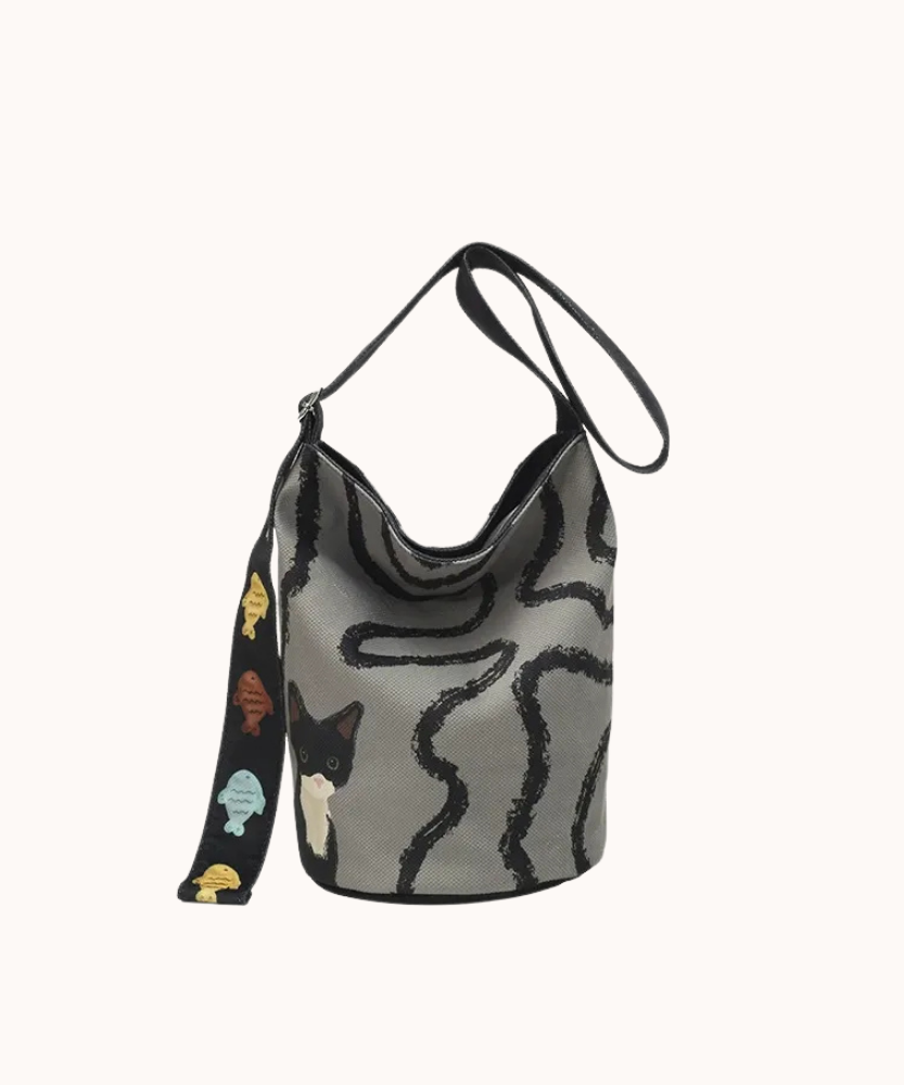 Bérénice Printed Bucket Bag