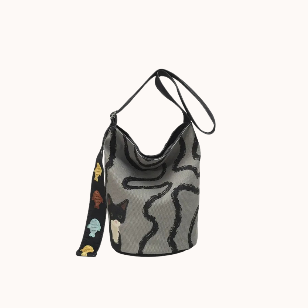 Bérénice Printed Bucket Bag
