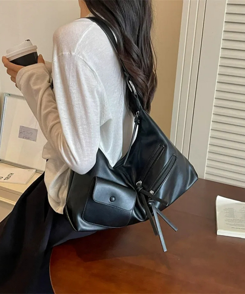 Tazielle Zip Pocket Shoulder Bag