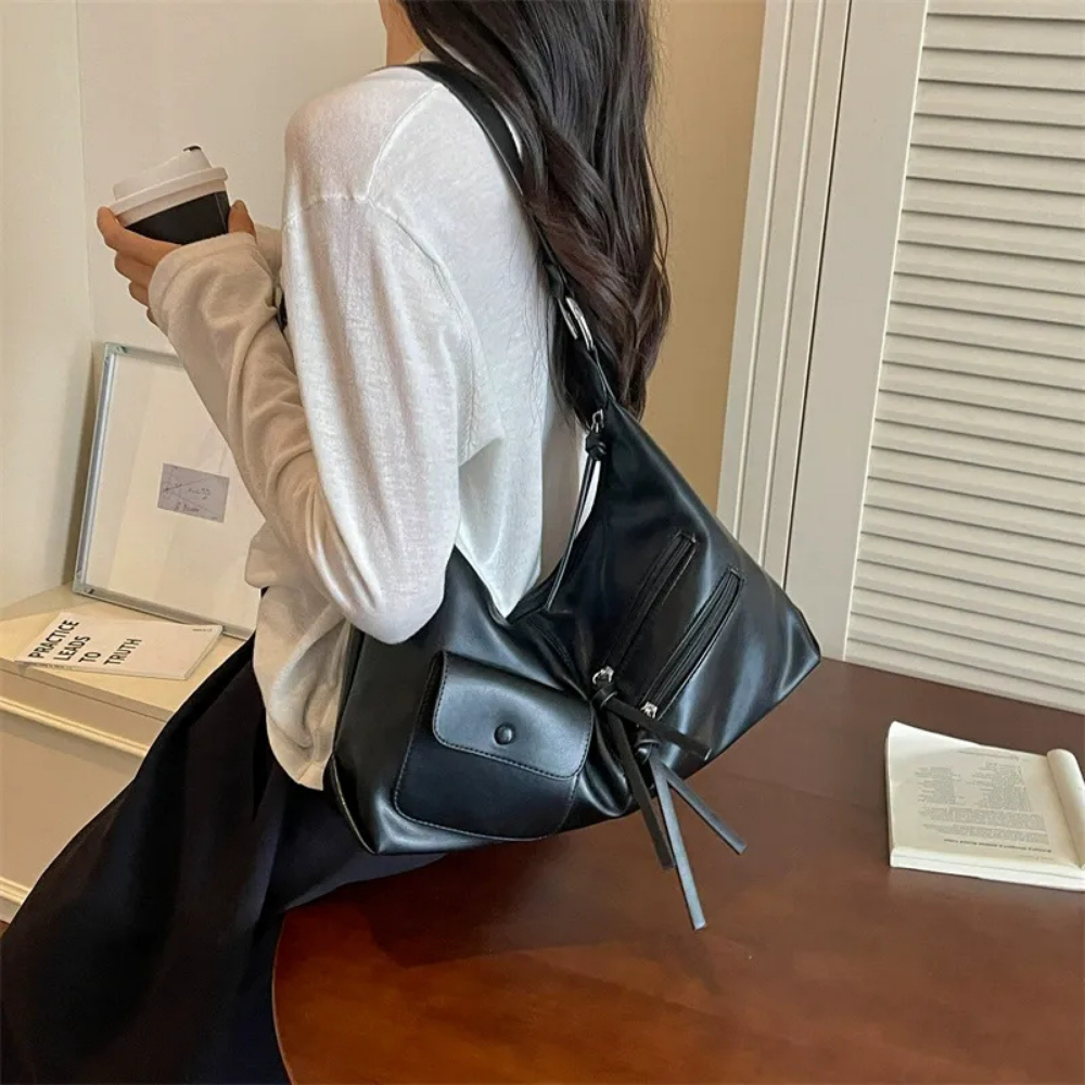 Tazielle Zip Pocket Shoulder Bag