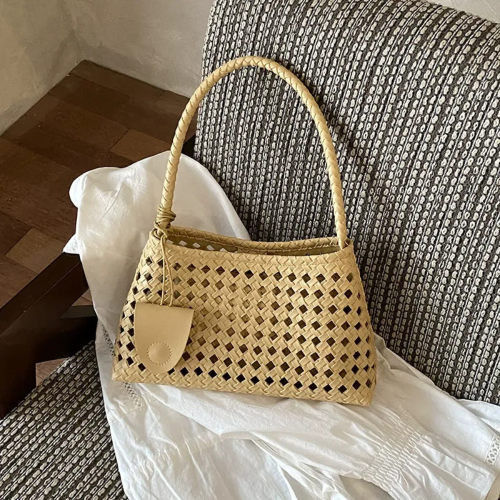 Tesoria Woven Shoulder Bag