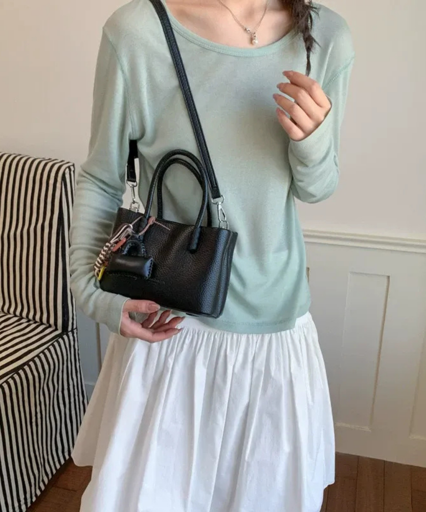 Dolciana Heart Charm Bucket Bag
