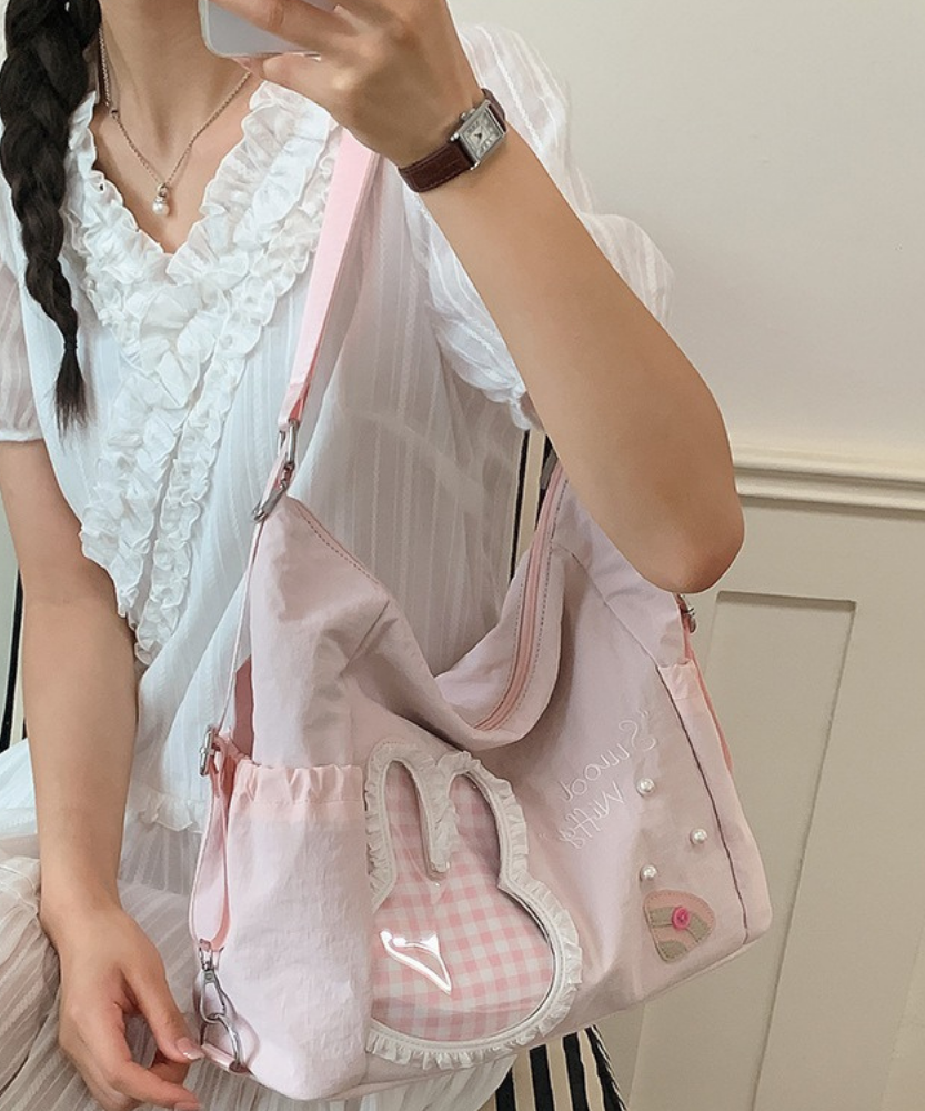 Lusette Bunny Patch Shoulder Bag