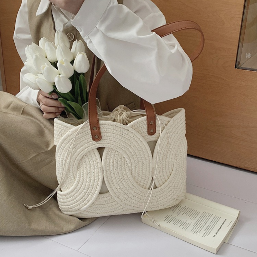 Tyvera Woven Shoulder Bag