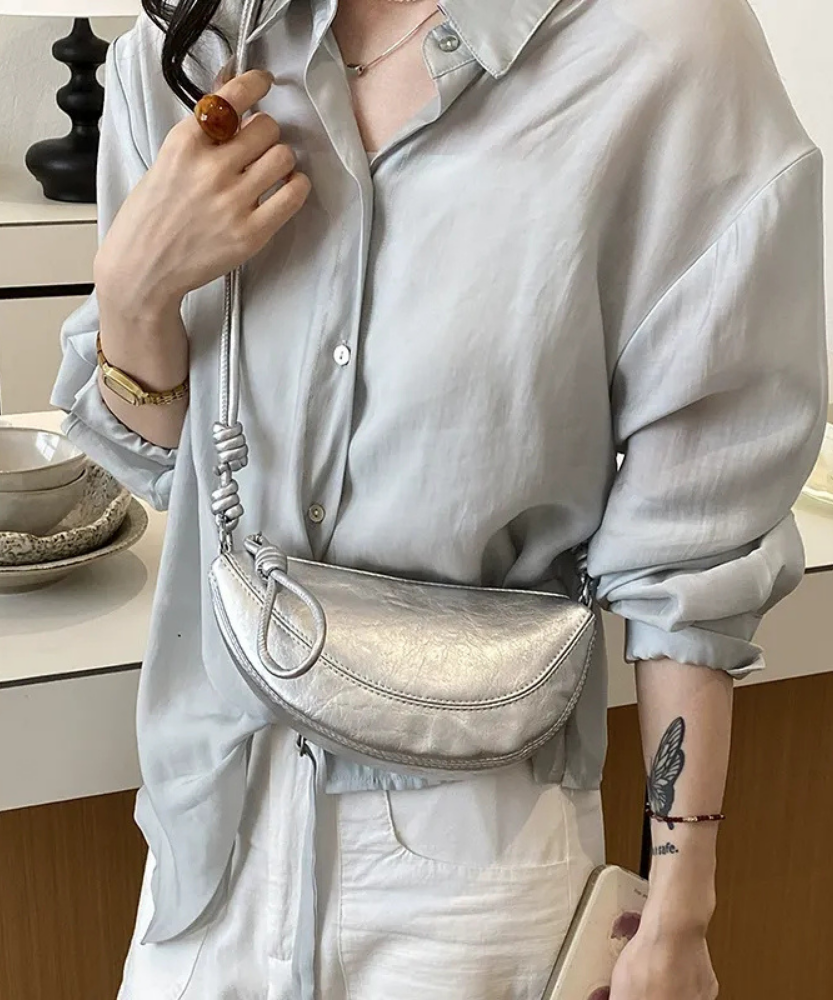 Cyralie Metallic Shoulder Bag