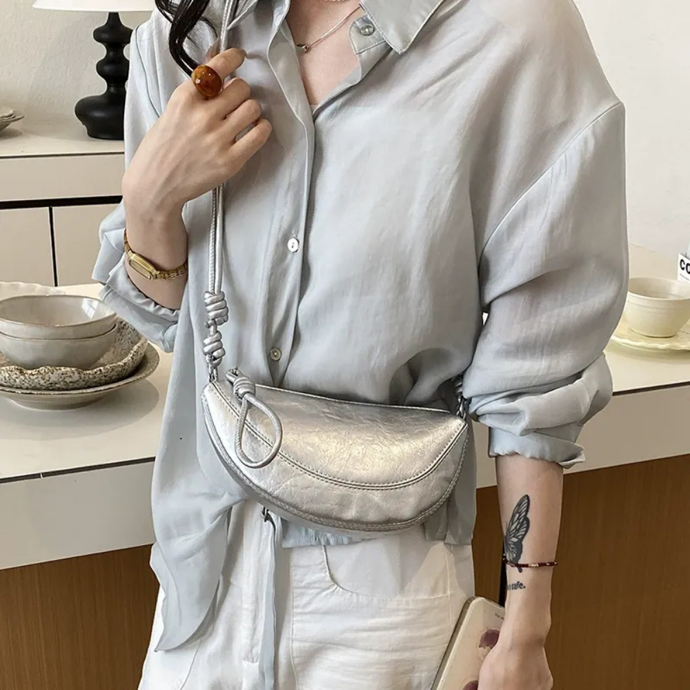 Cyralie Metallic Shoulder Bag