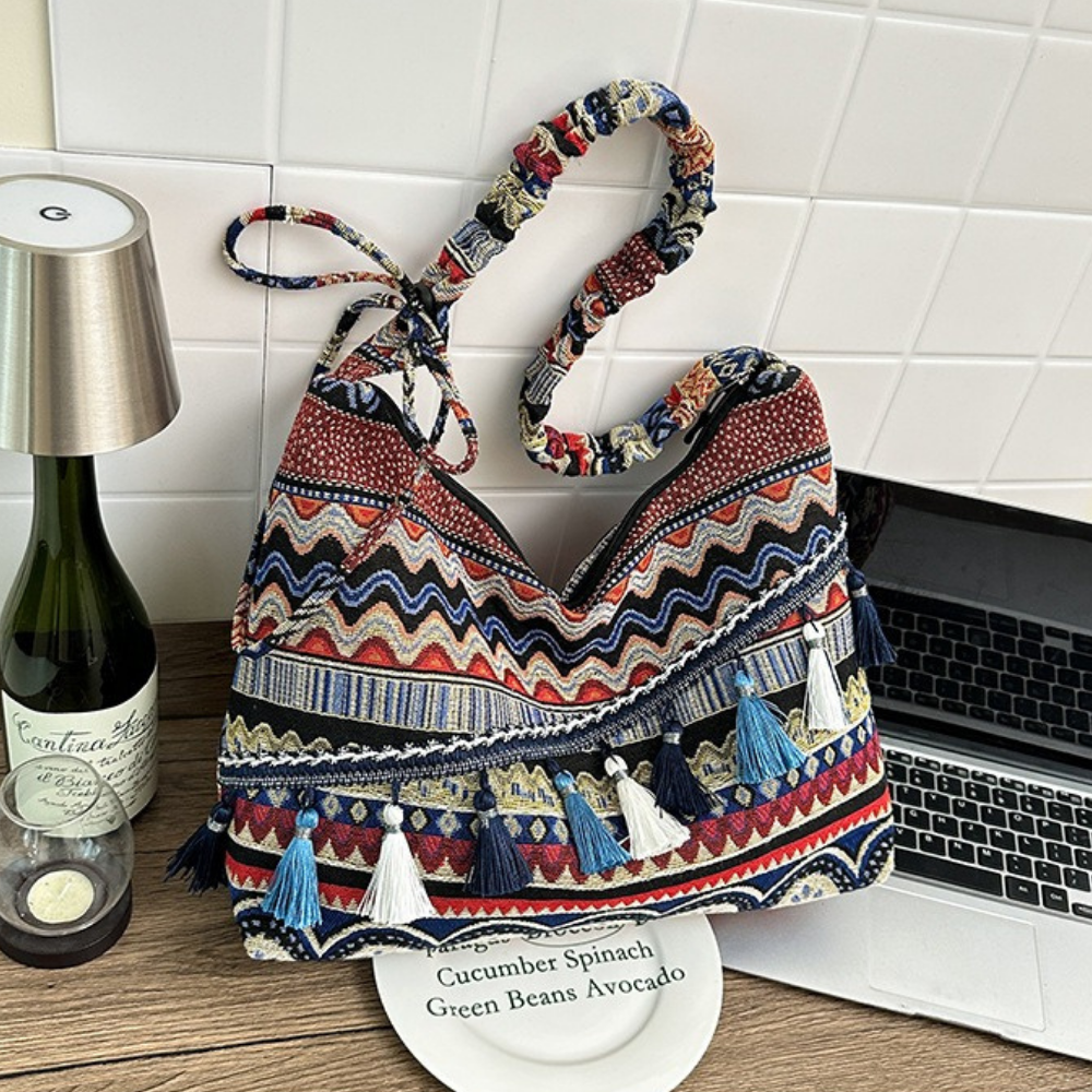 Marivelle Tassel-Trim Tote Bag