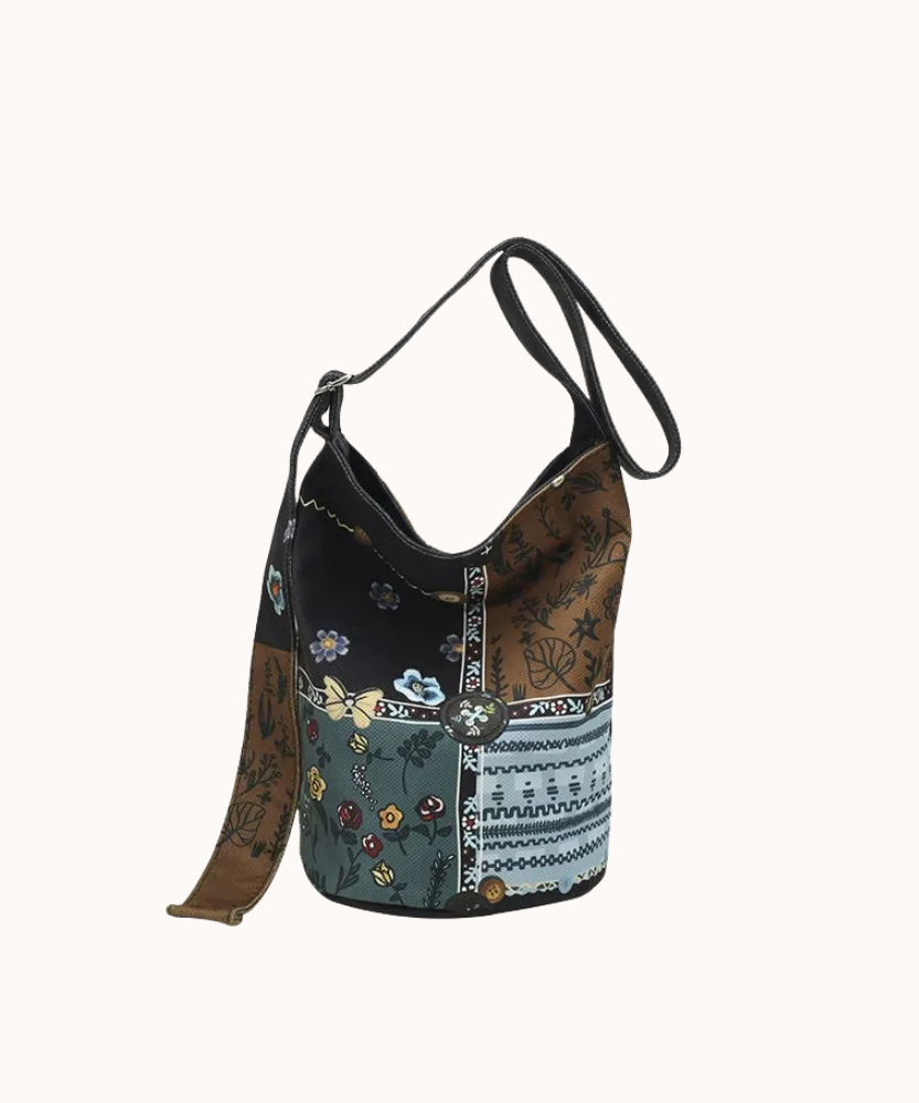 Bérénice Printed Bucket Bag