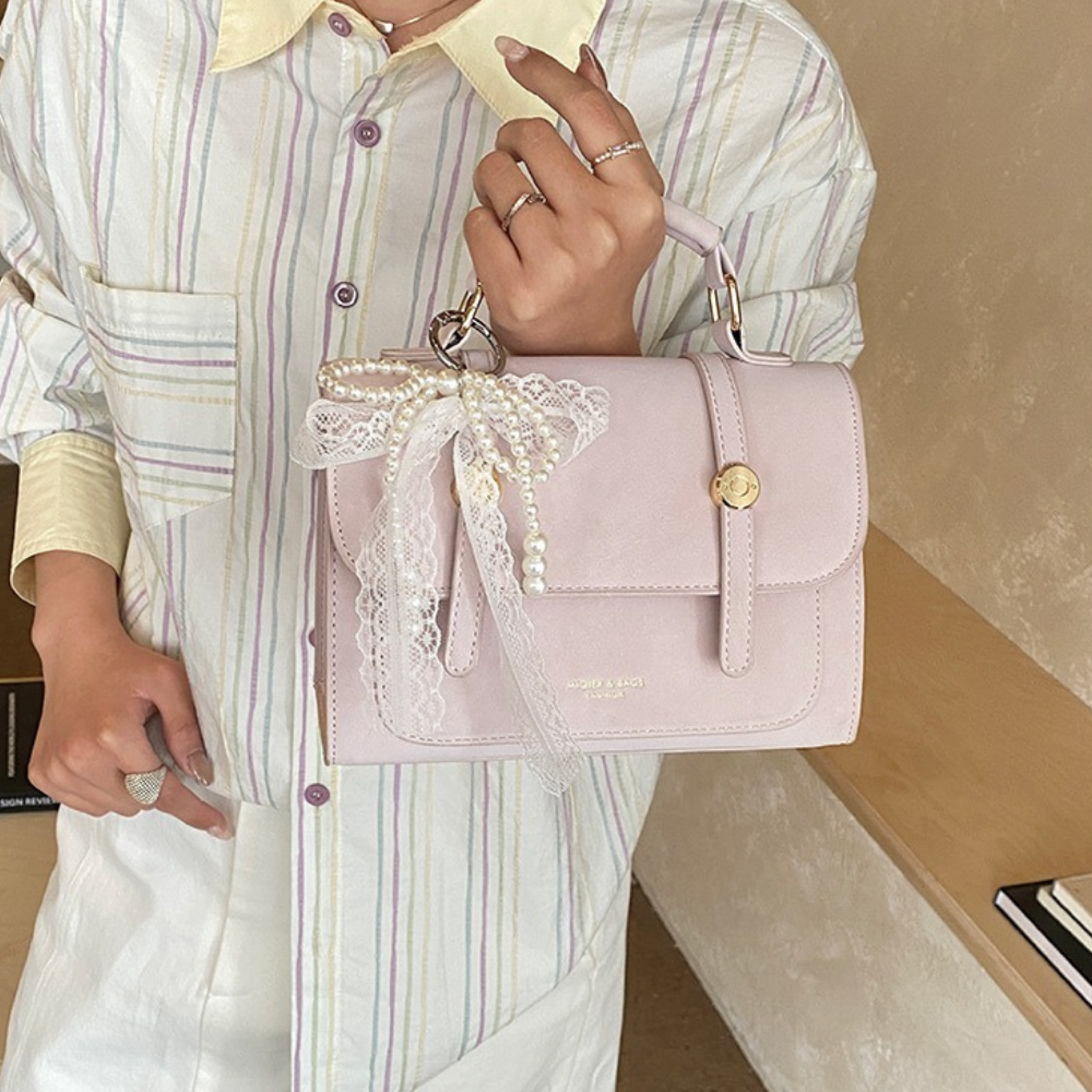 Vessara Top Handle Flap Bag