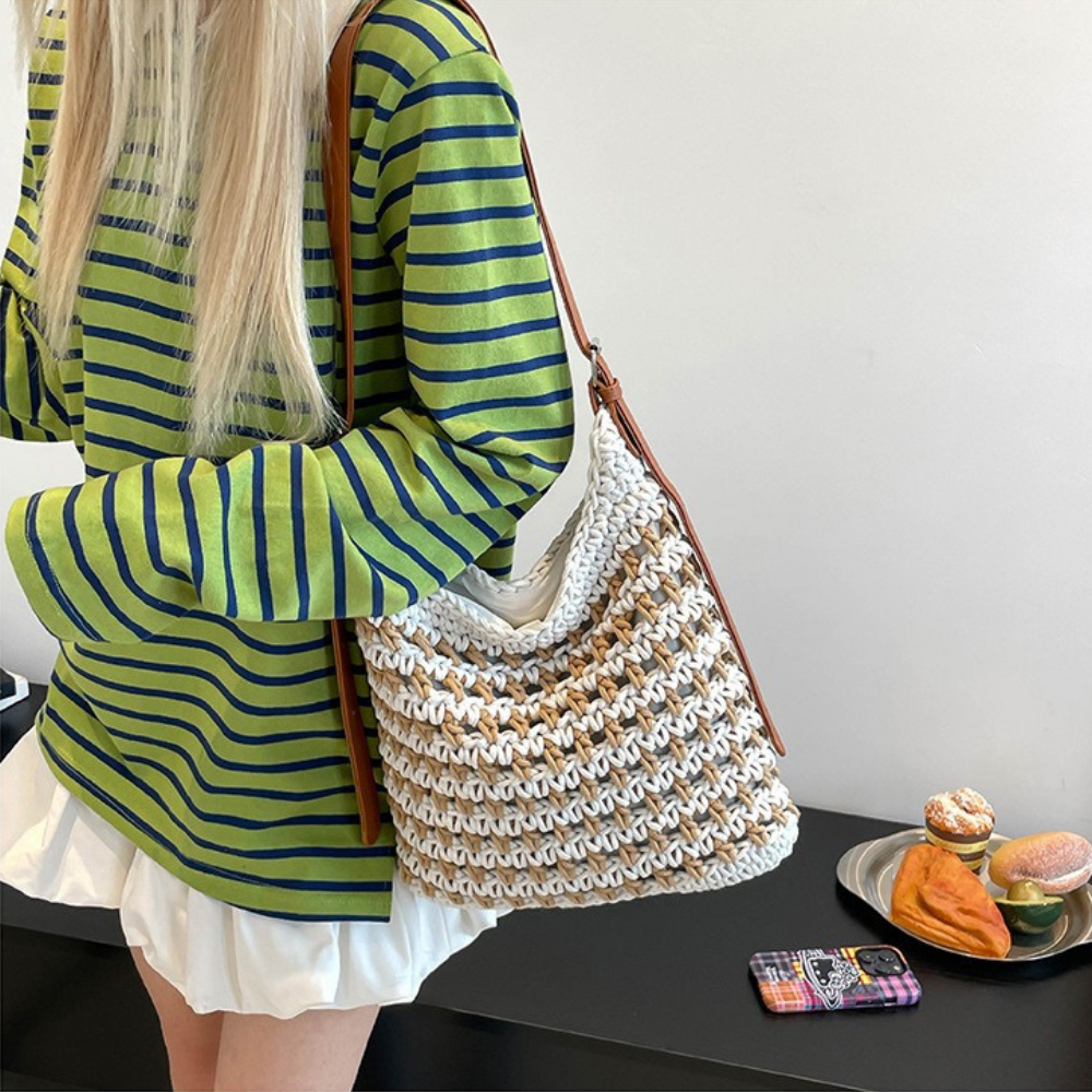 Briselia Woven Shoulder Bag