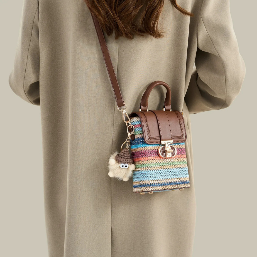 Arcelle Woven Phone Bag