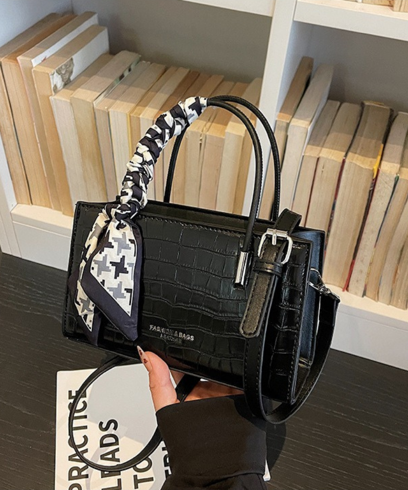 Novera Croc-Embossed Mini Shoulder Bag
