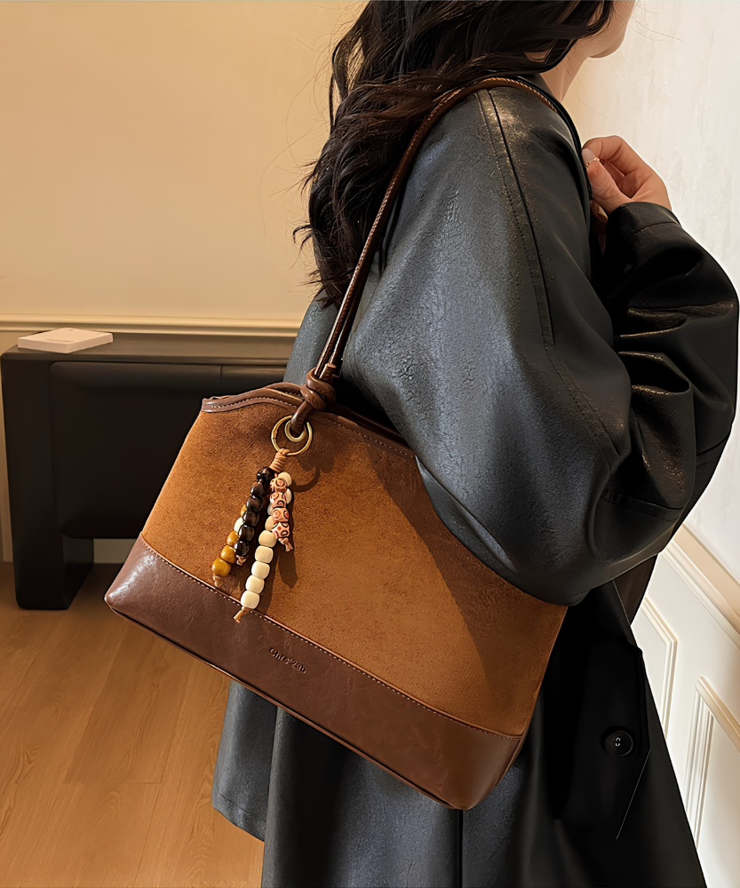 Zeref Textured Shoulder Bag