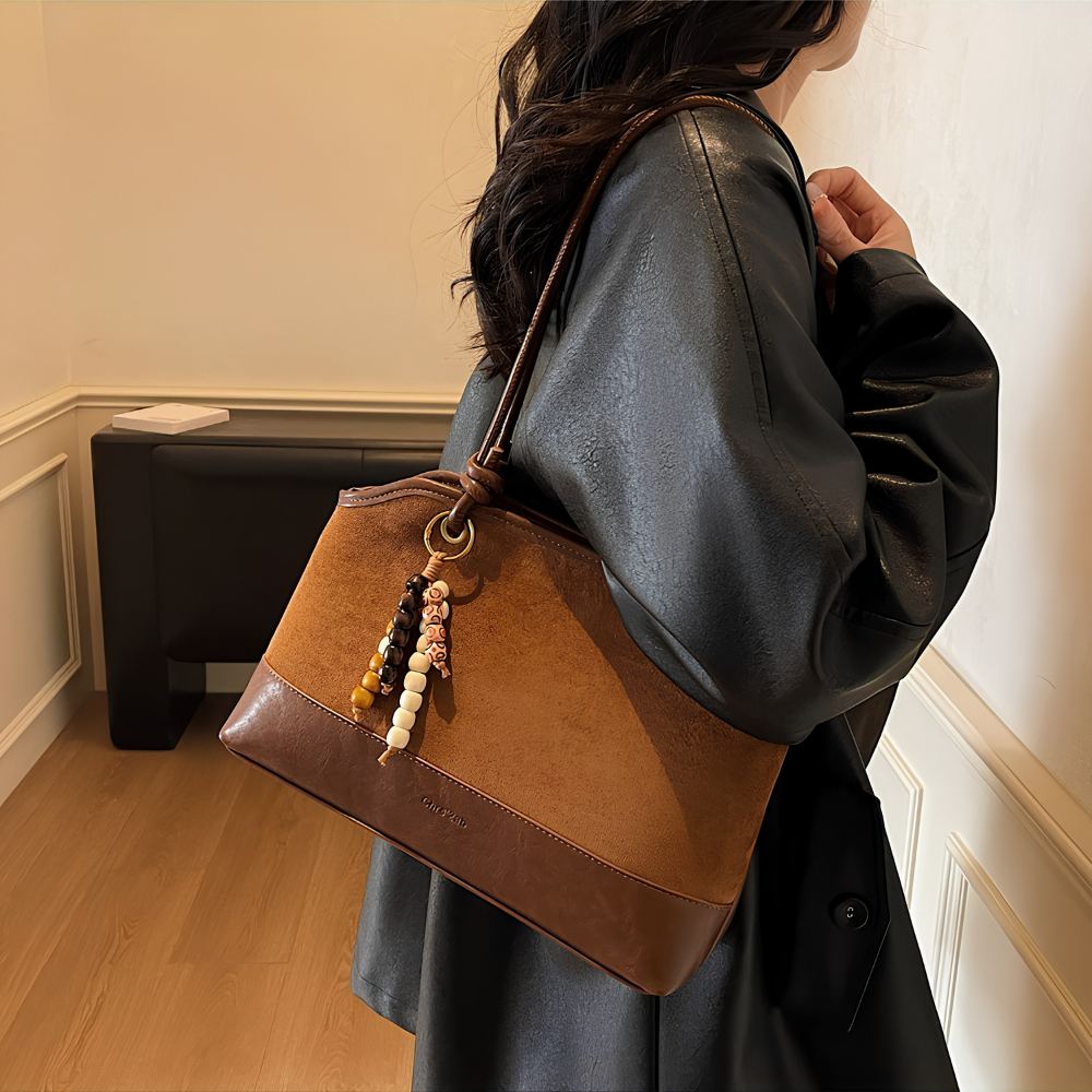 Zeref Textured Shoulder Bag