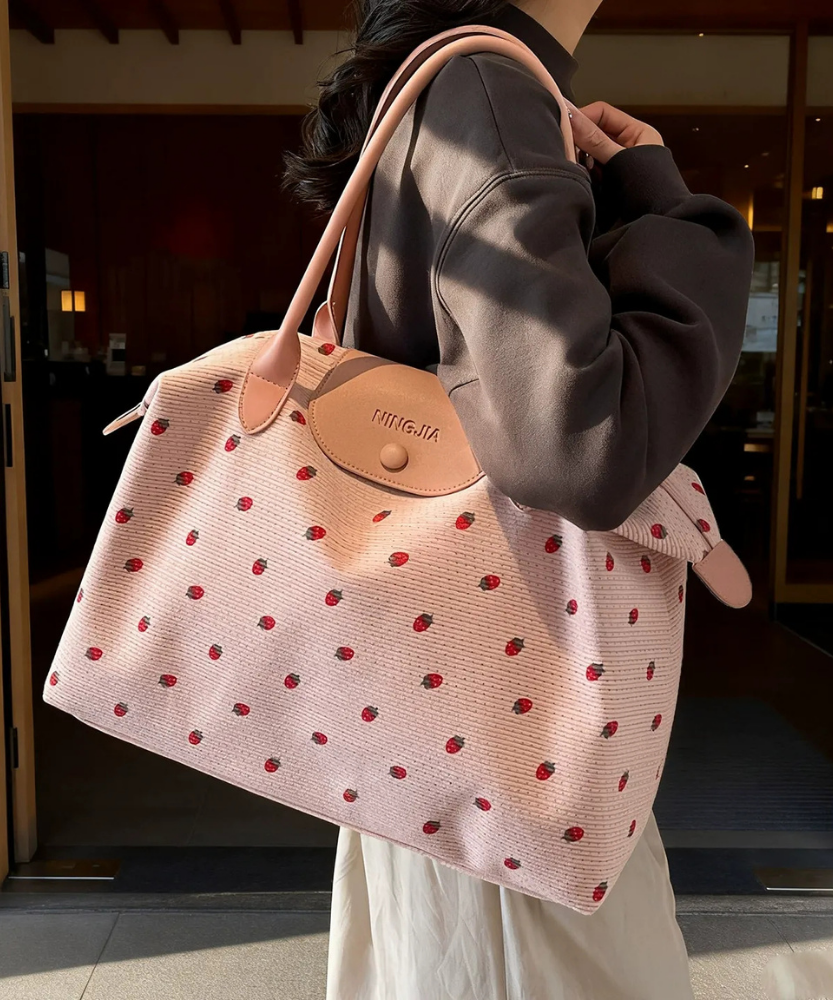 Fraiselle Strawberry Tote Bag