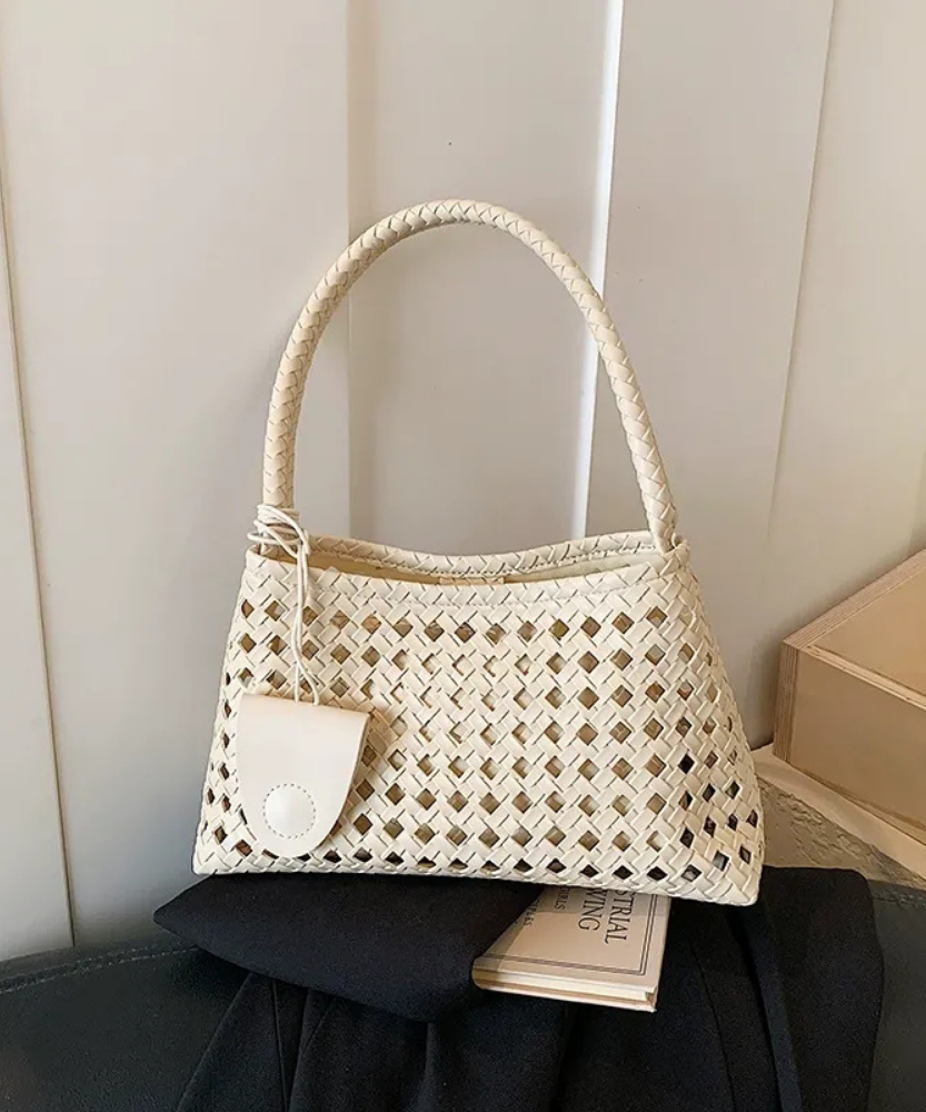 Tesoria Woven Shoulder Bag