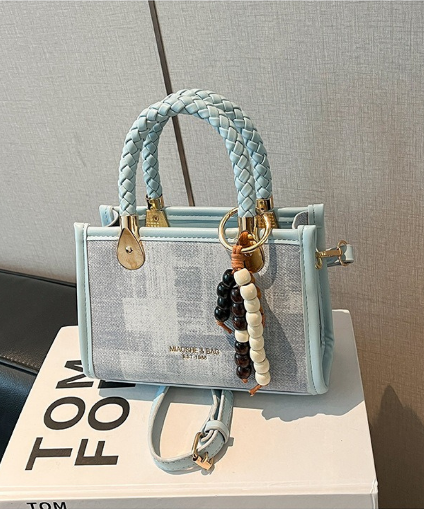 Capucine Braided Handle Mini Handbag