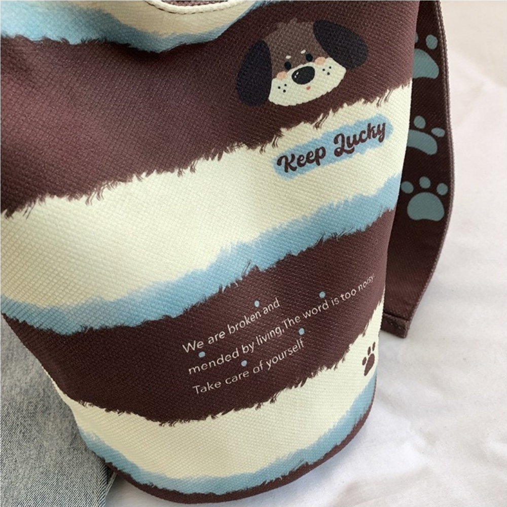 Kerina Printed Bucket Bag