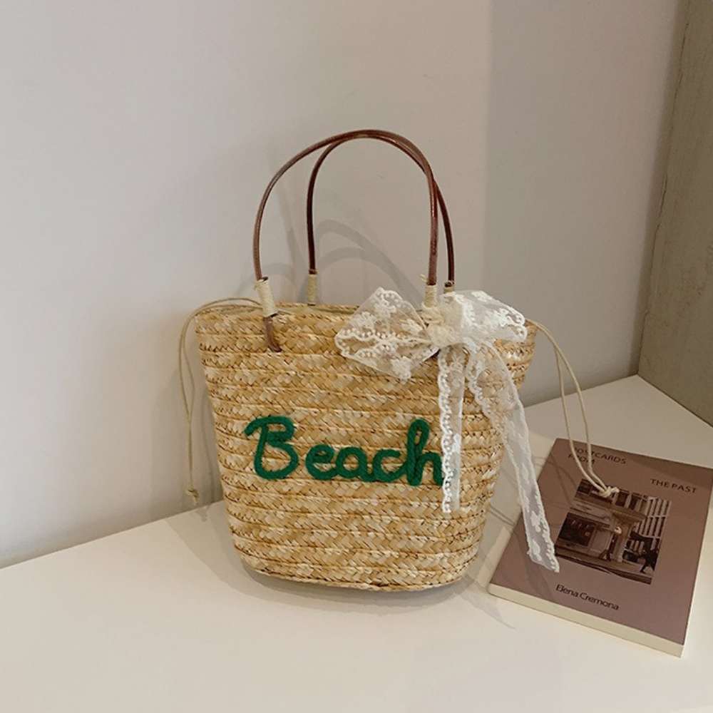 Marcelline Woven Mini Tote Bag