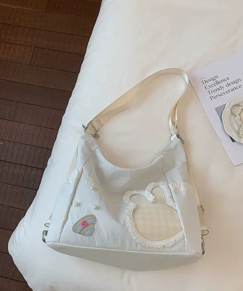 Lusette Bunny Patch Shoulder Bag