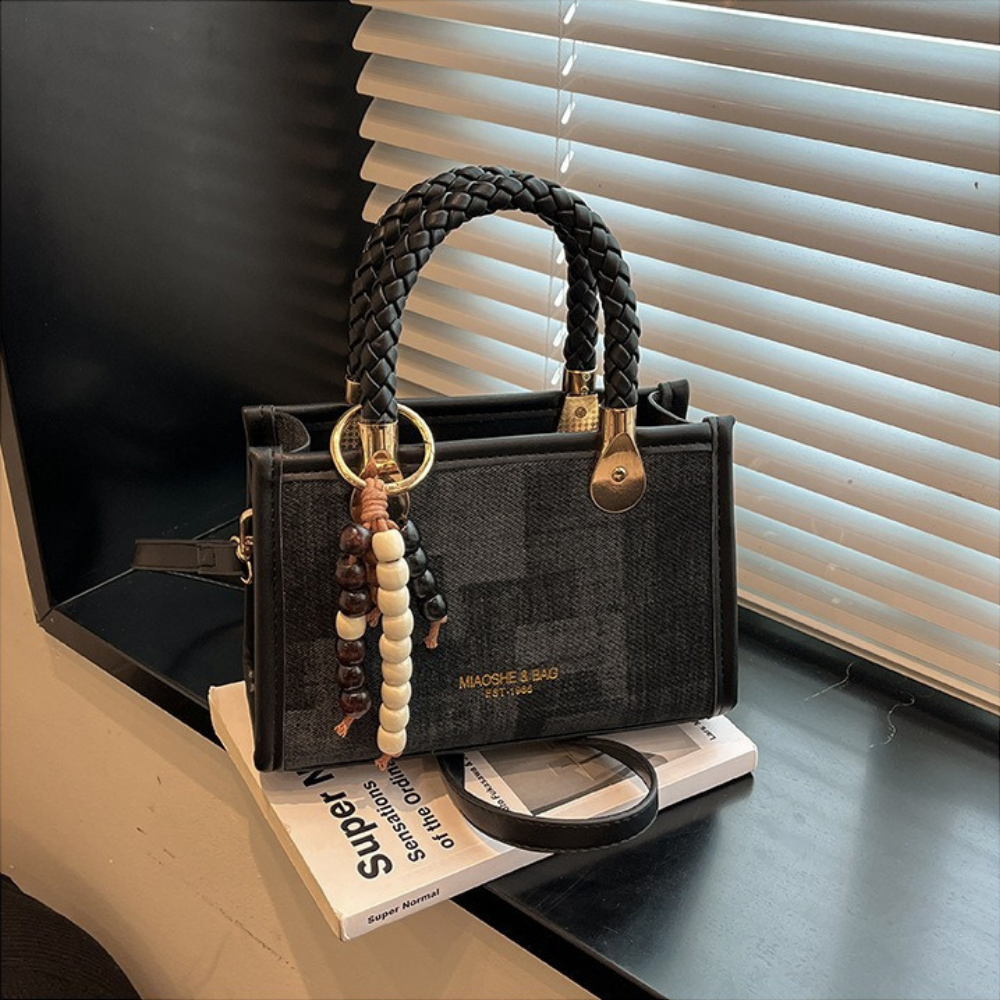 Capucine Braided Handle Mini Handbag