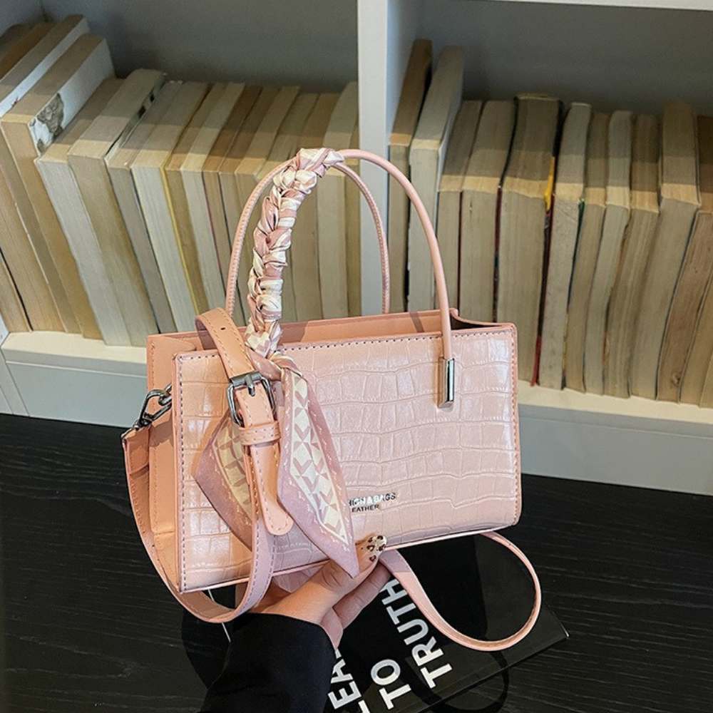 Novera Croc-Embossed Mini Shoulder Bag