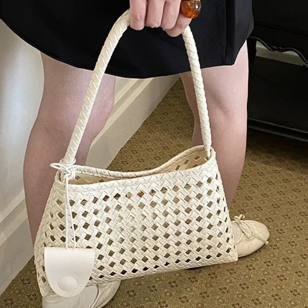 Tesoria Woven Shoulder Bag
