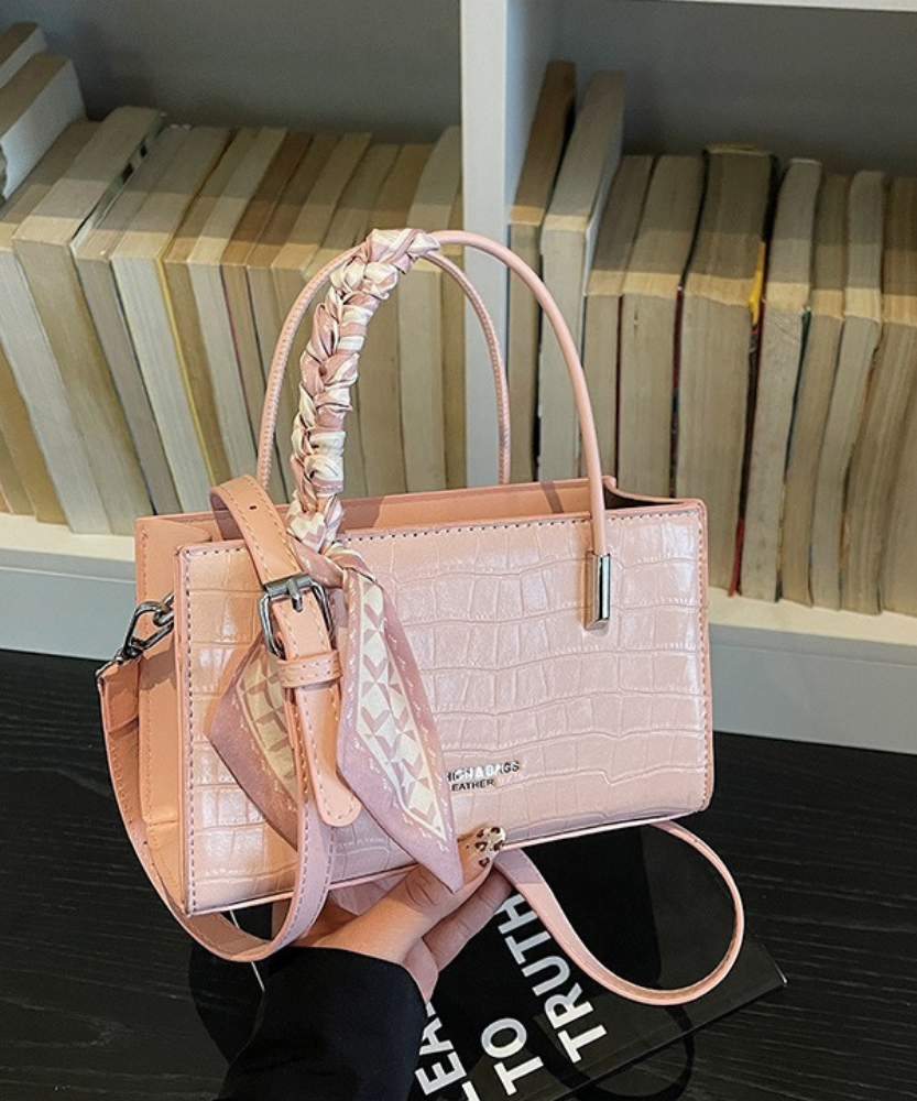Novera Croc-Embossed Mini Shoulder Bag