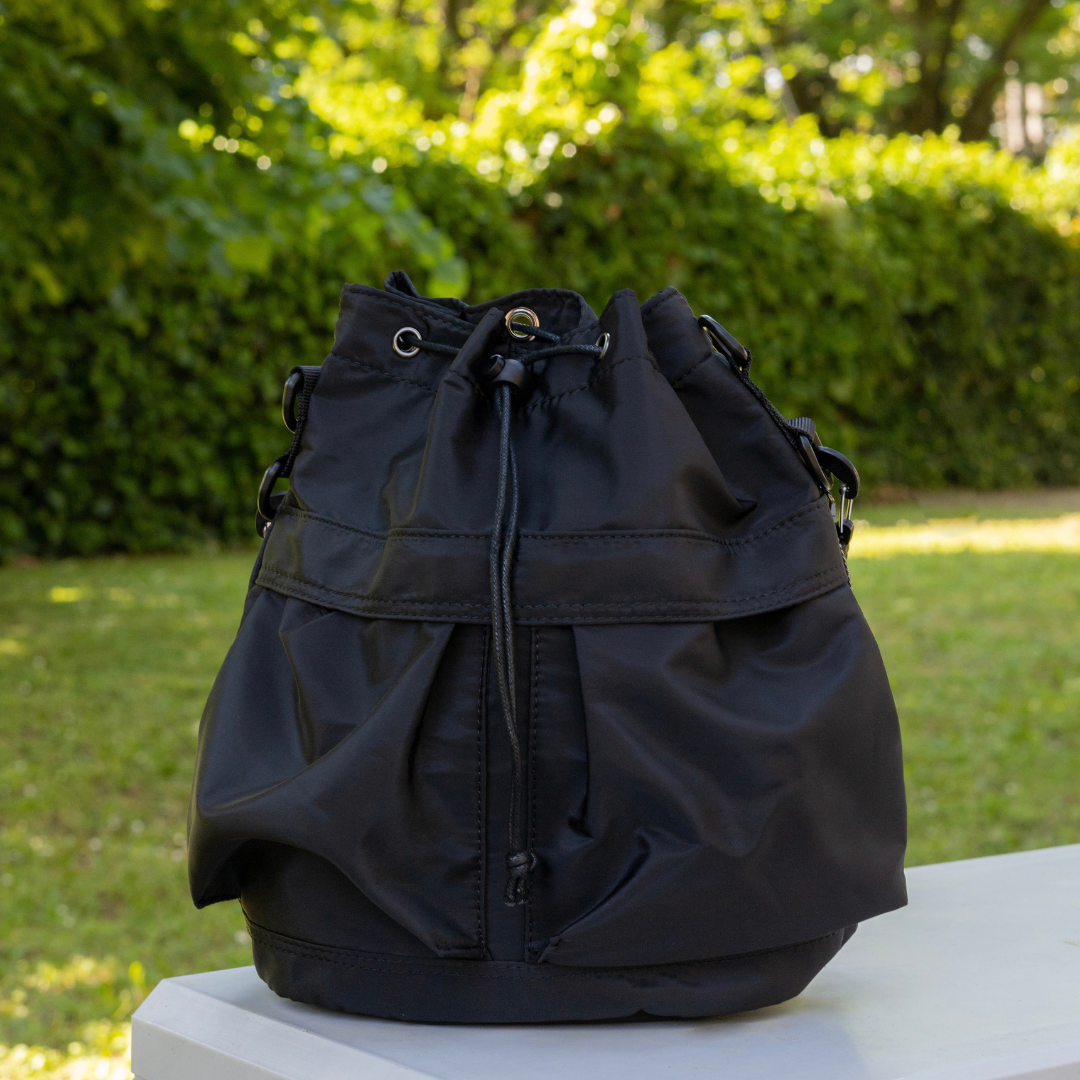 Bellance Vegan Leather Crossbody Bucket Bag