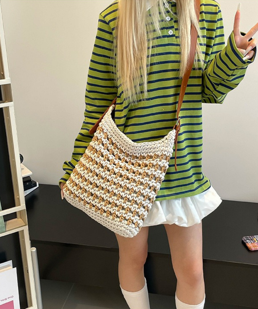 Briselia Woven Shoulder Bag