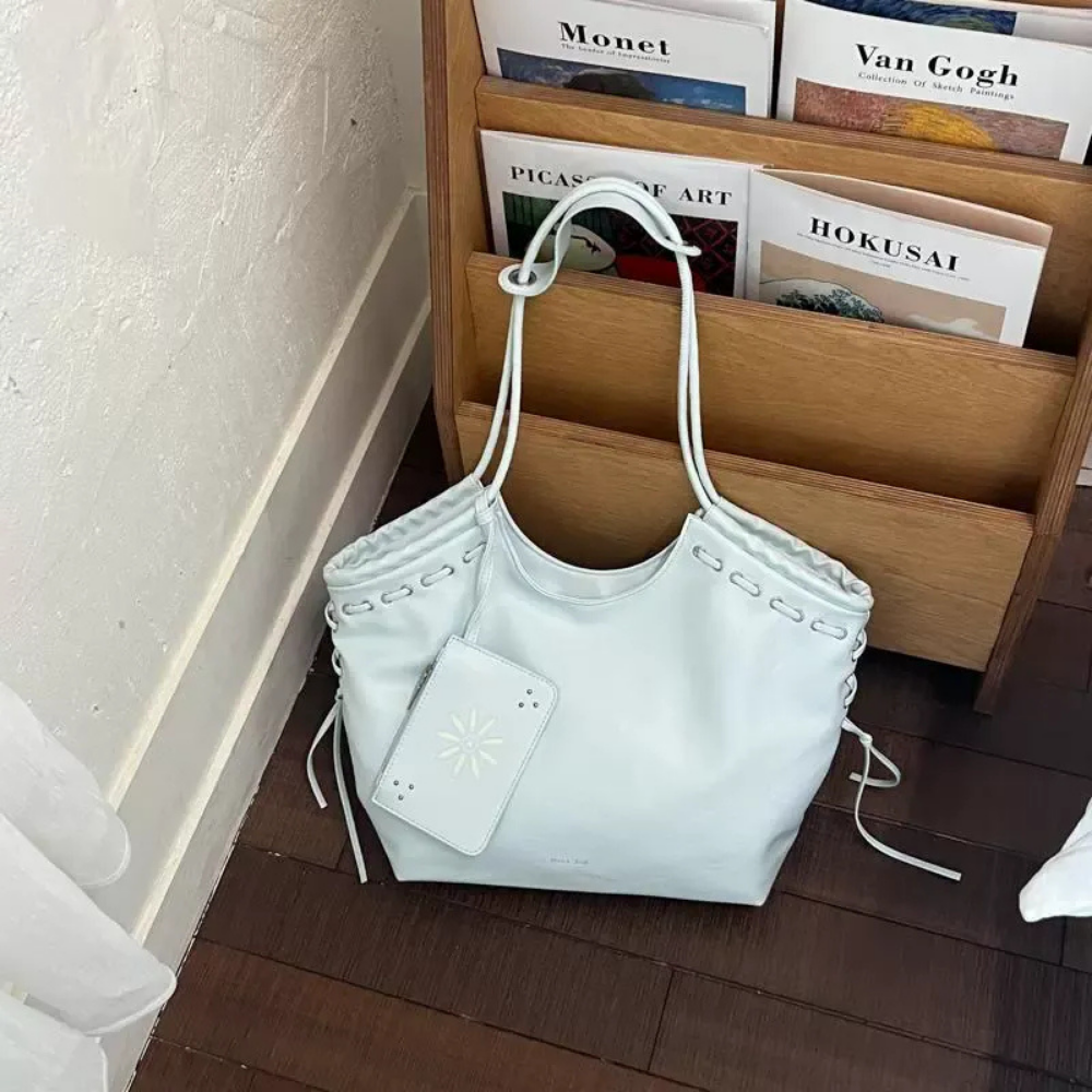 Bravelle Lace-Up Shoulder Bag