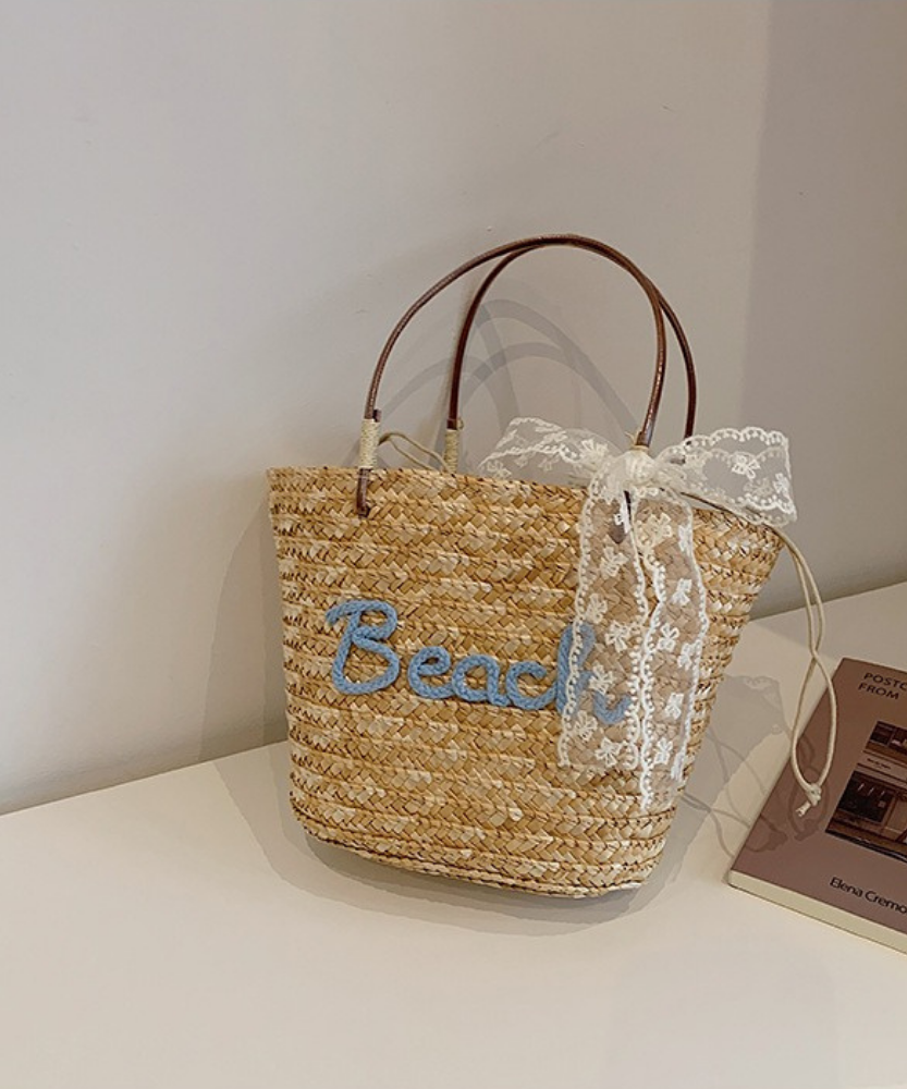 Marcelline Woven Mini Tote Bag