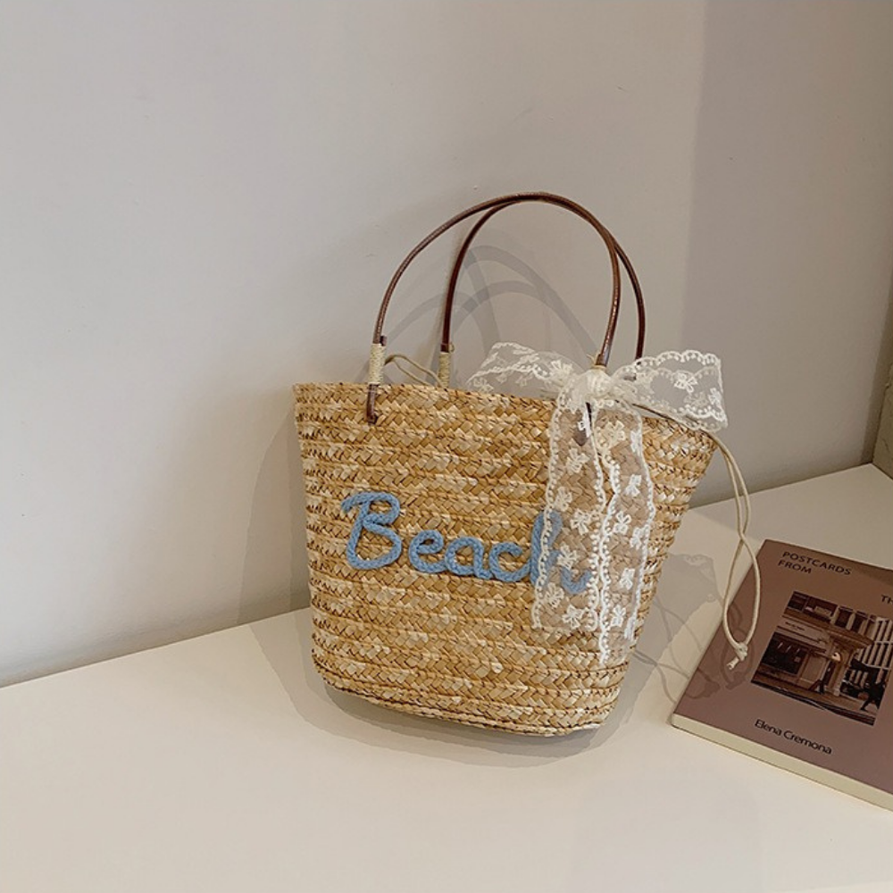 Marcelline Woven Mini Tote Bag