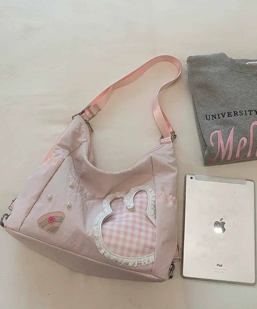 Lusette Bunny Patch Shoulder Bag