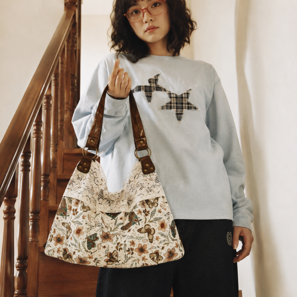 Nivoria Polka Dot Shoulder Bag