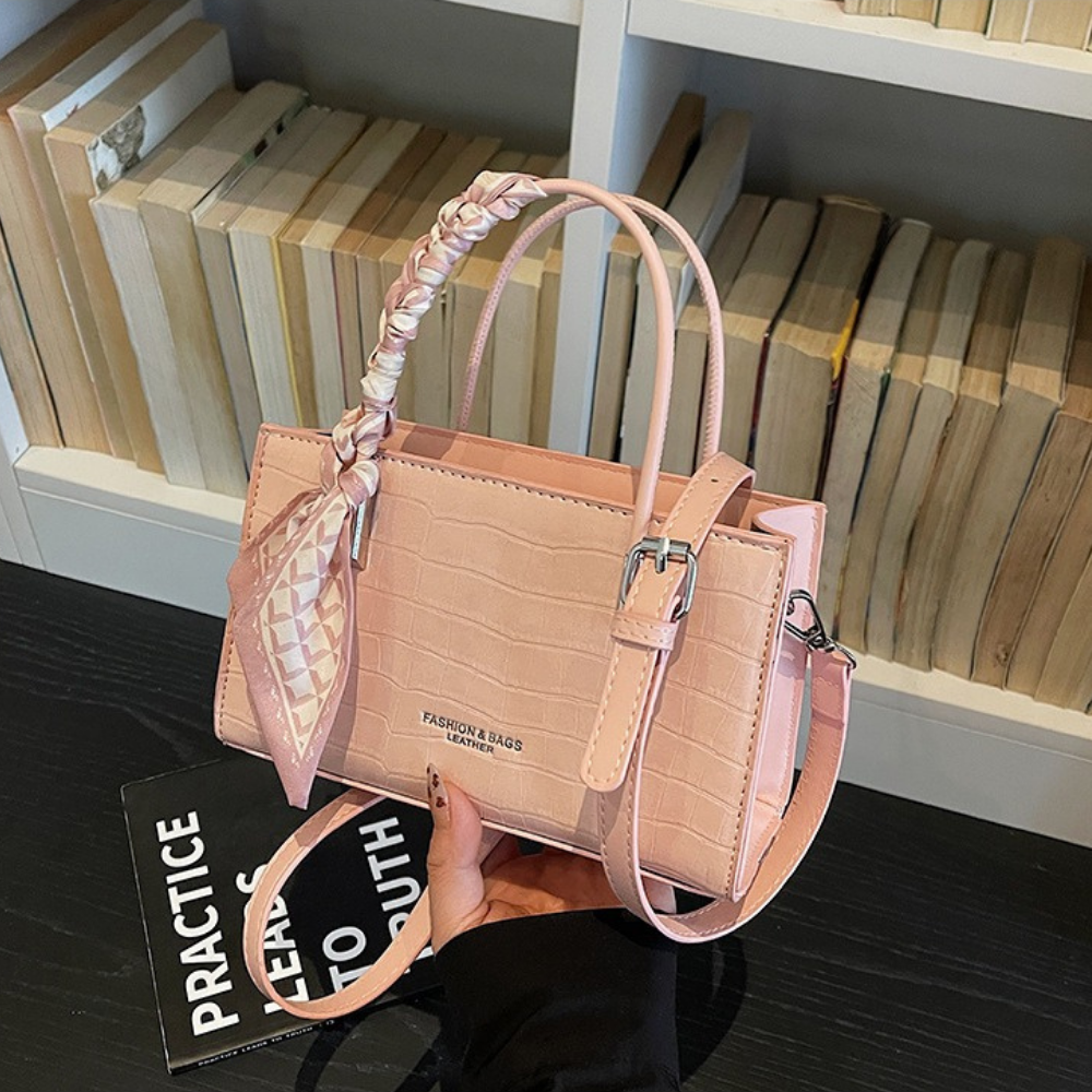 Novera Croc-Embossed Mini Shoulder Bag