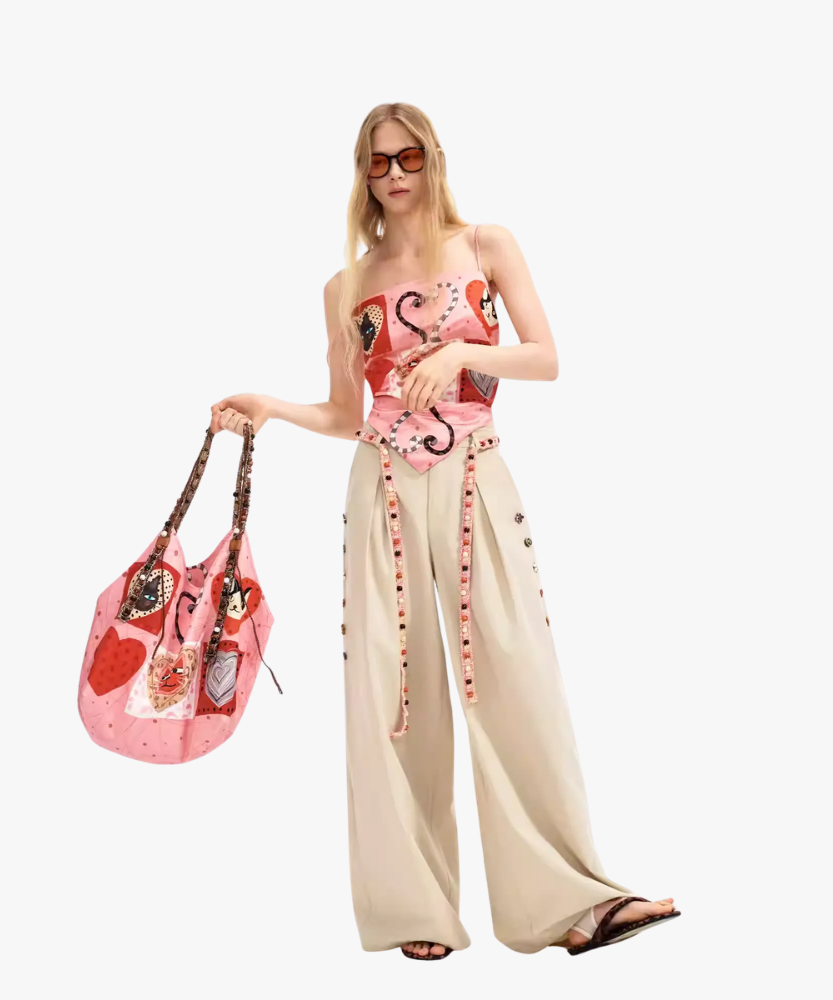 Cœuria Cat Print Shoulder Bag