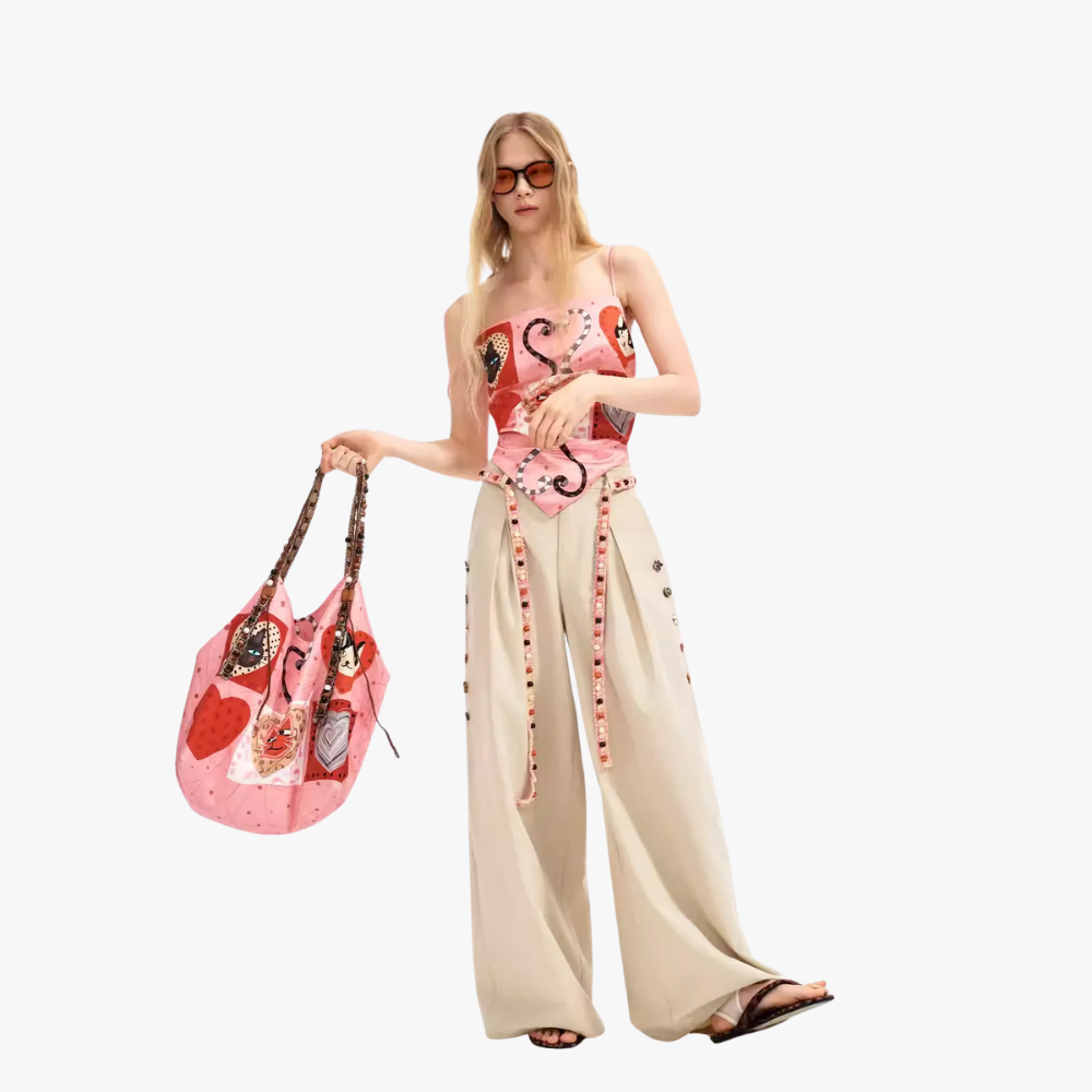 Cœuria Cat Print Shoulder Bag